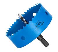 HYCHIKA Scie Cloche 100 mm, Couteau De Trou En Hss M42 Bi-métal Pour Bois, MéTal Souple Et Plastique (Plaques De Gypse Et Cloison SèChe), Avec Foret SéParable Et llen