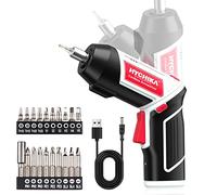 HYCHIKA Visseuse Sans Fil 6Nm, Visseuse Devisseuse Sans Fil 2000mAh 3.6V avec 20 Accessoires, Lampe LED, Câble de Charge USB, Pour la Réparation et le Bricolage