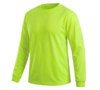HYCOPROT Chemise de Sécurité Haute Visibilité à Manches Longues, Protection Solaire T-Shirt Respirant Chemises de Travail pour Hommes et Femmes