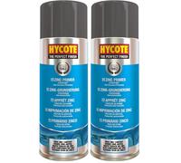 Hycote Haute teneur en Zinc, Peinture en aérosol pour Voiture, apprêt au Zinc, 400 ML (Lot de 2)