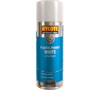 Hycote Primaire Plastique Blanc en Aérosol 400 ml, Primaire Acrylique Durable à Séchage Rapide, Haute Couvrance, Multi-Surfaces, pour Intérieur et Extérieur