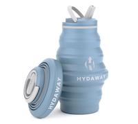 HYDAWAY - Bouteille d'eau pliable, couvercle à rabat, facile à emporter, pratique lors de vos déplacements, silicone de qualité alimentaire, 500 ml