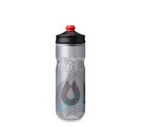 HydraPak | Bouteille Polar - Gourde de Cyclisme isotherme Polar Surge - Haut Débit, Bouteille souple de Cyclisme et Sport (Argent Ascent, 600 ml / 20 oz)