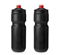 HydraPak | Bouteille Polar - Lot de 2 Gourdes de Cyclisme Breakaway Surge Légères - Haut Débit, Bouteille souple de Cyclisme et Sport (Anthracite, 740 ml / 25 oz)