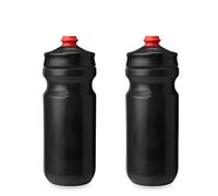 HydraPak | Bouteille Polar - Lot de 2 Gourdes de Cyclisme Breakaway Surge Légères - Haut Débit, Bouteille souple de Cyclisme et Sport (Anthracite, 600 ml / 20 oz)