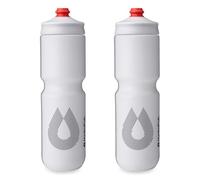 HydraPak | Bouteille Polar - Lot de 2 Gourdes de Cyclisme Breakaway Surge Légères - Haut Débit, Bouteille souple de Cyclisme et Sport (Blanc, 880 ml / 30 oz)