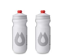 HydraPak | Bouteille Polar - Lot de 2 Gourdes de Cyclisme Breakaway Surge Légères - Haut Débit, Bouteille souple de Cyclisme et Sport (Blanc, 600 ml / 20 oz)