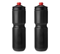 HydraPak | Bouteille Polar - Lot de 2 Gourdes de Cyclisme Breakaway Surge Légères - Haut Débit, Bouteille souple de Cyclisme et Sport (Anthracite, 880 ml / 30 oz)