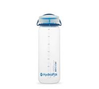 HydraPak Bouteille recon 750ml, gourde sans BPA, fabriquée en Tritan 50% recy ouchon rotatif avec technologie smooth flow Clear/Navy/Cyan