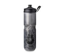 HydraPak Gourde isotherme Polar Sport - Gourde à presser sans BPA, pour le sport et le cyclisme, avec poignée (Black, 24oz)