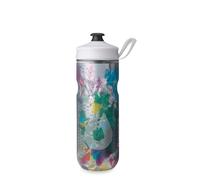 HydraPak Gourde isotherme Polar Sport - Gourde à presser sans BPA, pour le sport et le cyclisme, avec poignée (Black, 20oz)