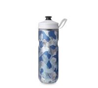 HydraPak Polar Bottle - Bouteille d'eau isotherme Polar Sport - Sans BPA, bouteille souple pour sport et vélo avec poignée (bleu Contender, 600 ml)
