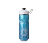 HydraPak Polar Sport Bouteille d'eau isotherme - Sans BPA, bouteille souple pour sport et vélo avec poignée (bleu pulse, 600 ml)