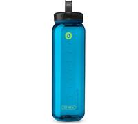 HydraPak RECON (1L) - Bleu - Bouteille d'eau en plastique 50% recy cologique et sans BPA, bouchon à vis à débit régulier, facile à transporter