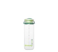 Hydrapak Recon Bouteille d'eau en plastique 50 % recy ologique et sans BPA, bouchon à visser lisse, facile à transporter (750 ml, transparent/vert persistant et citron vert)