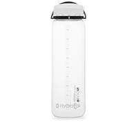 HydraPak Recon Twist & Sip - Wide Mouth Recycled Plastic Water Bottle (24oz or 32oz) - Eco Friendly, BPA Free, Easy Carry, 17oz/500ml, Clear/Black & White