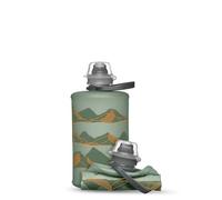 HydraPak Stow Moutains (350mL) - Vert Sutro - Bouteille d'eau pliable - Bouteille de voyage ultra légère et pliable, flacon souple pour ski, randonnée, vélo ou escalade
