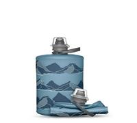 HydraPak Stow Moutains (500mL) - Bleu Tahoe - Bouteille d'eau pliable - Bouteille de voyage ultra légère et pliable, flacon souple pour ski, randonnée, vélo ou escalade