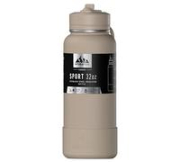 Hydrapeak Bouteille d'eau isotherme de sport de 950 ml avec paille ou couvercle à bec, anti-fuite et anti-déversement, garde les boissons froides pendant 24 heures, chaudes pendant 12 heures,