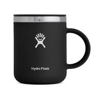 HYDRO FLASK - Tasse Isotherme Café de Voyage 354 ml (12 oz) - Gobelet Isotherme en Acier Inoxydable - Poignée et Couvercle à Pression - Noir
