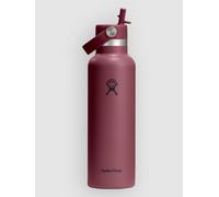 Hydro Flask 21 Oz Standard Flex Straw Cap Bouteille rouge Uni