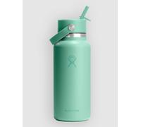 Hydro Flask 32 Oz Wide Flex Straw Cap Bouteille vert Uni