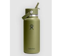 Hydro Flask 32 Oz Wide Flex Straw Cap Bouteille vert Uni