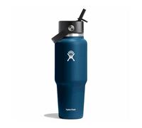 Hydro Flask - 32 oz Wide Mouth Flex Straw Travel Bottle - Bouteille isotherme Indigo - 32 oz (946 ml)