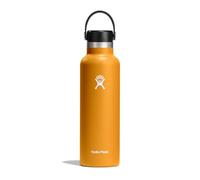 Hydro Flask - Bouteille d'eau 621 ml (21 oz) - Bouteille en acier inoxydable à isolation sous vide avec bouchon paille - Goulot standard - Fossil