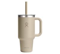 HYDRO FLASK - Gobelet de voyage 32 oz avec couvercle transparent - Bouteille d'eau beige 946 ml