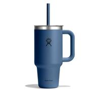 HYDRO FLASK - Gobelet de voyage 32 oz avec couvercle transparent - Bouteille d'eau bleue 946 ml