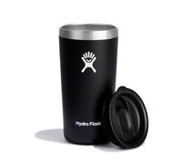 HYDRO FLASK - Gobelet d'Extérieur 354 ml (12 oz) avec Couvercle Anti-Éclaboussures - Gobelet Isotherme en Acier Inoxydable à Double Paroi - Pour Boissons Chaudes ou Froides - Noir