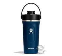 Hydro Flask - Insulated Shaker Bottle - Shaker isolé 709 ml (24 oz) pour Smoothies, Boissons Protéinées et Compléments Alimentaires - Indigo