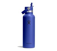 Bouteille isotherme Hydro Flask Standard Mouth Flex Straw Cap Capri Blue, 621 ml