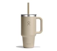 HYDRO FLASK - Gobelet de voyage 32 oz avec couvercle transparent - Bouteille d'eau beige 946 ml