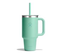 Hydro Flask Gobelet de voyage 32 oz (946 ml) – Couvercle transparent – Vert