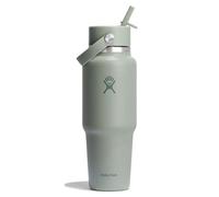 Hydro Flask-Wide Flex Straw Travel Bottle 946 ml (32 oz) - Acier inoxydable, étanche, compatible avec la plupart des porte-gobelets-Isolation 24h froid-Large ouverture, compatible glaçons-Agave