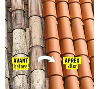 Hydrofuge coloré imperméabilisant toiture tuiles terre cuite béton ciment fibrociment ardoise hydrofuge teinté Ardoise (ral 9004) 5 L (jusqu a 20m²)
