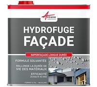 Hydrofuge Façade Imperméabilisant Mur, Pierre, Incolore 0.75 L | Traitement Hydrofuge Incolore, Imperméabilise Façades, Murs, Crépis, Pierre, Brique, Effet Perlant - Arcane Industries