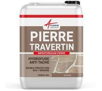 Hydrofuge imperméabilisant terrasse anti-taches pierres naturelle et travertin 20 L (jusqu a 100m²)
