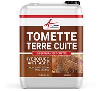 Hydrofuge Imperméabilisant, Terre Cuite et Tomette 5 L (jusqu'à 25 m²) | Imperméabilise Tomettes, Terre Cuite et Brique, Hydrofuge Oléofuge, Protège des Taches, Sol Poreux - Arcane Industries