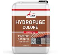 Hydrofuge Toiture Coloré - Imperméabilisant Tuile - COLORHYDRO - 20 L (jusqu à 80m²) Brun Cuivré - RAL 8004 - ARCANE INDUSTRIES