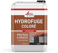 Hydrofuge coloré imperméabilisant toiture tuiles terre cuite béton ciment fibrociment ardoise hydrofuge teinté Ardoise (ral 9004) 5 L (jusqu a 20m²)