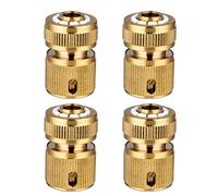 Hydrogarden 4 Pièce Raccords Rapide Tuyau d'arrosage en Laiton, Rapide Raccord Connecteurs pour Tuyau d’arrosage dans Le Jardin 1/2" Quick Connectors