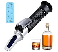 Hydromètre optique réfractomètre d'alcool (0-80% v/v) pour spiritueux distillés, mesure de la teneur en alcool dans les produits alcoolisés, ne convient pas pour la bière ou le vin