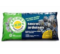 HYDROPLANETE - Paillis Ardoise Bleu Ambré 10/40 UAB 20kg - Coloris Unique Bleu & Doré - Anti Mauvaises Herbes, Rétention Chaleur - Massifs, Allées, Jardinières - Inaltérable - Intérieur & Extérieur