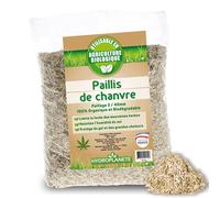 HYDROPLANETE Paillis de Chanvre Cultivé en France en Sacs de 5L 10L 20L 50L 100L 200L - 100% Naturel sans Pesticide - Utilisable Agriculture Biologique - Potager & Massifs