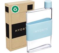 Hydrte Bouteille d'eau Clear - Bouteille d'eau professionnelle et mignonne pour les voyages, mince, légère et sans BPA, pour les voyages et l'hydratation quotidienne (Pastel Blue, 480 ml)