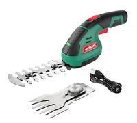 HYECHO Taille Haie sans Fil, Taille Haie 2 en 1, Batterie Intégrée 7,2 V 2 Ah, 2 Lames, Taille Haie électrique avec e Sécurité, Convient pour Le Désherbage et l'élagage des Arbres
