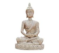 HYFAN Mini petite statue de Bouddha de méditation harmonieuse - Figurine de yoga à collectionner - Sculpture Feng Shui - Décoration pour la maison, le bureau, l'étagère, le bureau (sable 4)